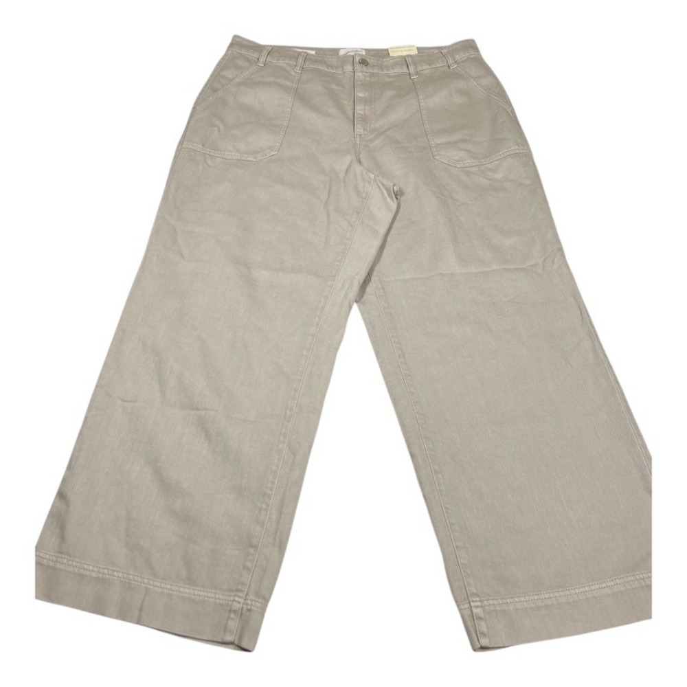 Universal Thread High-Rise Wide Leg Khaki Pants Relaxed Fit Size 17R‎